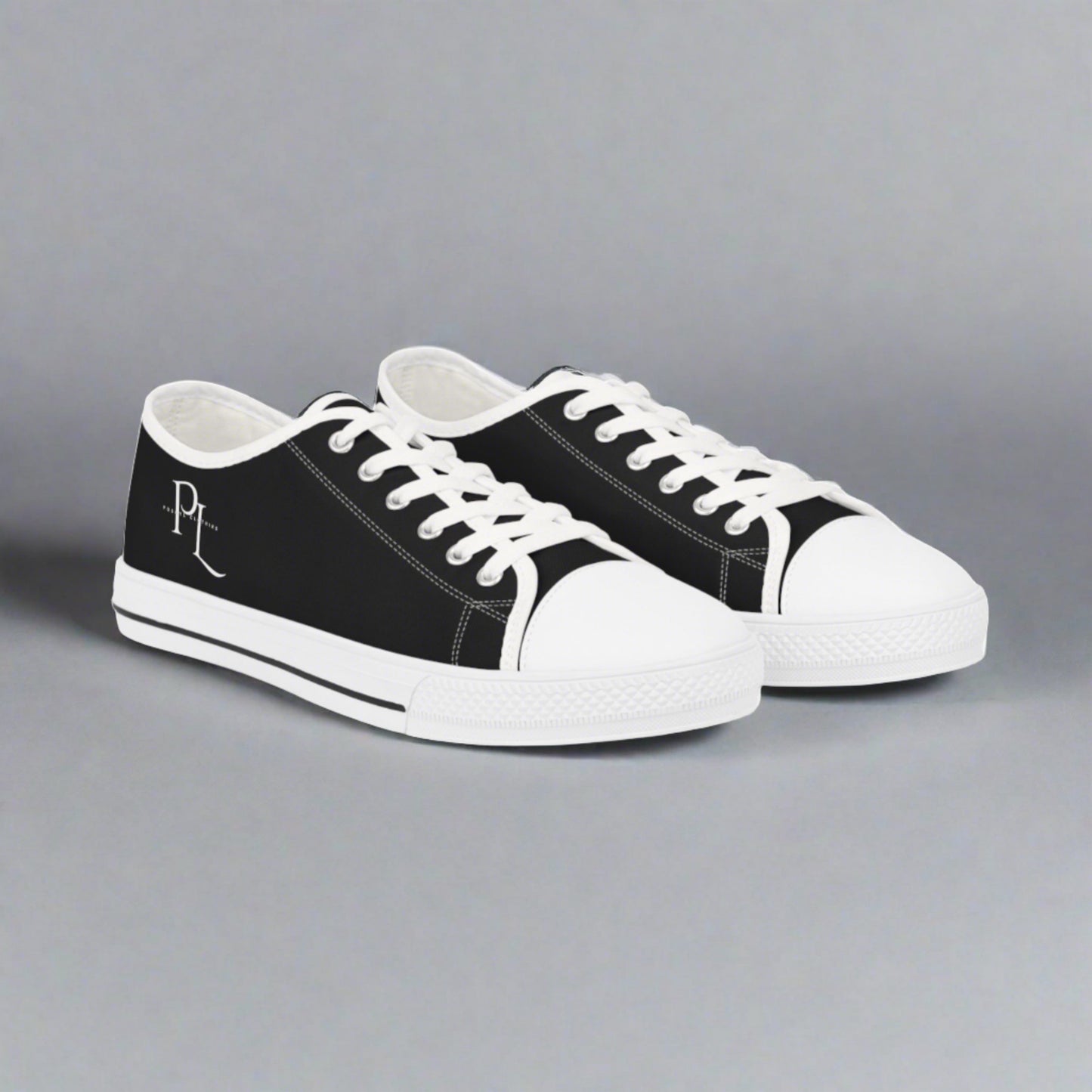 Monochrome Elegance Sneakers - Black