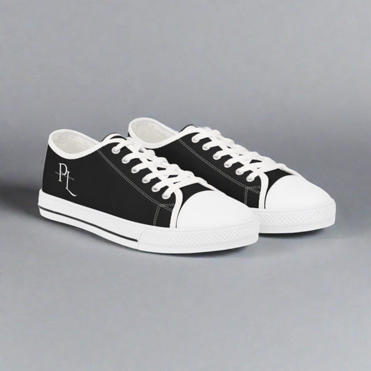 Monochrome Elegance Sneakers - Black