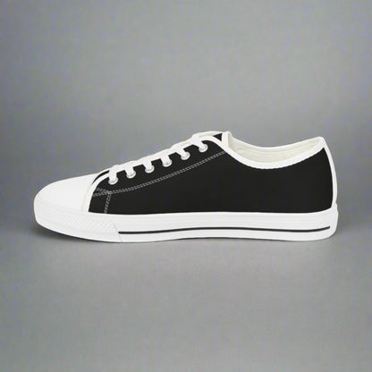 Monochrome Elegance Sneakers - Black